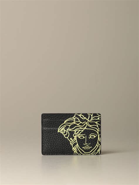 man wallet versace|versace men's wallets card holder.